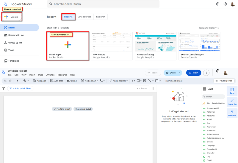 how to connect ga4 to looker studio
