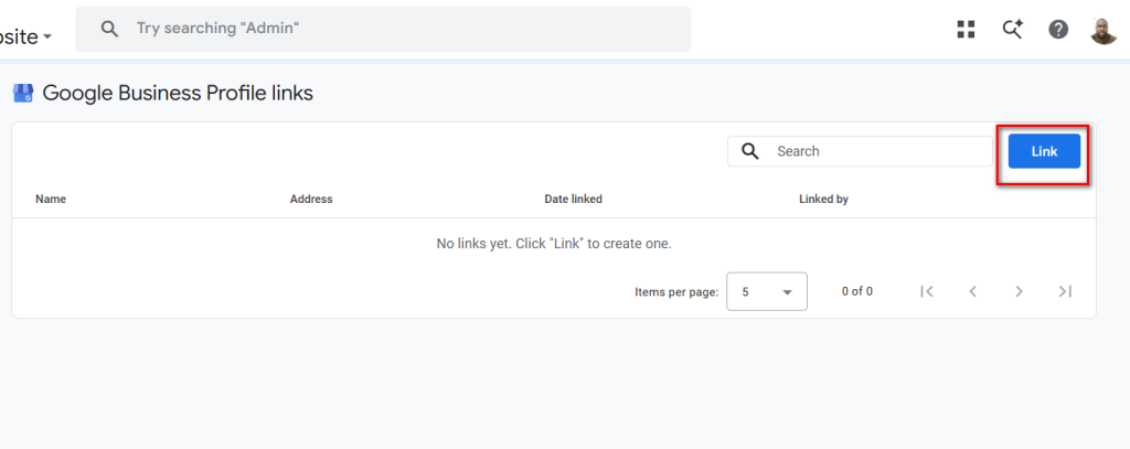 ga4 google business profile integration or linking set up